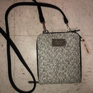 Black and white crossbody